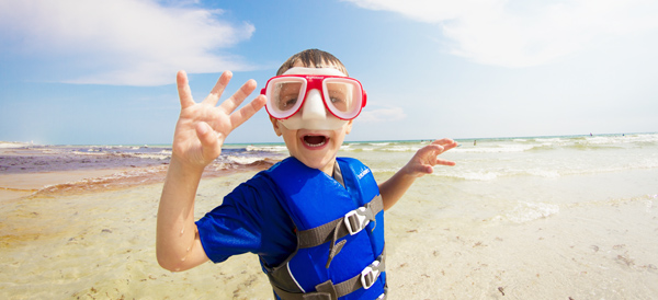 Kid Snorkeling Panama City Beach