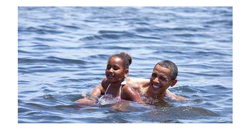 President Obama & Family Enjoy the Gulf Coast Waters in PCB